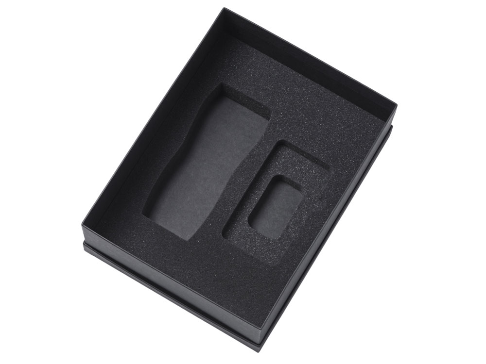 Подарочный набор c вакуумной термокружкой и повербанком С2, серый Подарочный набор c вакуумной термокружкой и повербанком С2, серый