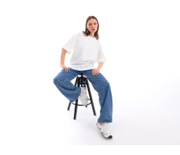 Футболка оверсайз «Beta.01» унисекс, молочный