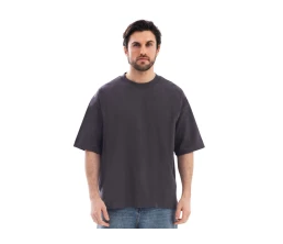 Футболка оверсайз «Beta.01» унисекс, темно-серый