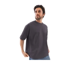 Футболка оверсайз «Beta.01» унисекс, темно-серый