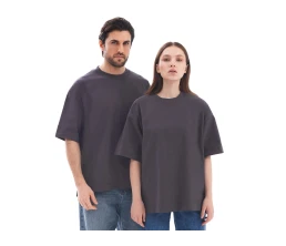 Футболка оверсайз «Beta.01» унисекс, темно-серый