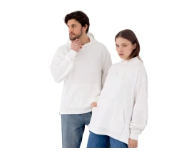 Худи оверсайз «Alpha.01» унисекс, молочный