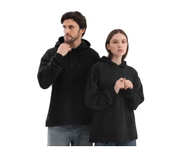 Худи оверсайз «Alpha.01» унисекс, черный