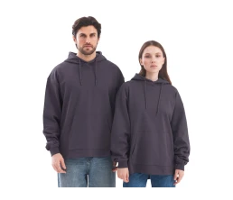 Худи оверсайз «Alpha.01» унисекс, темно-серый