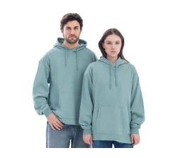 Худи оверсайз «Alpha.01» унисекс, пыльный бирюзовый