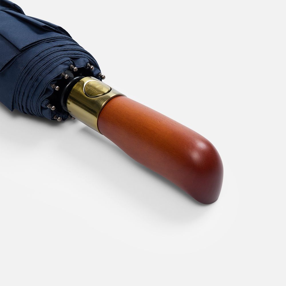 Зонт складной Cloudburst в подарочной упаковке, темно-синий Зонт складной Cloudburst в подарочной упаковке, темно-синий