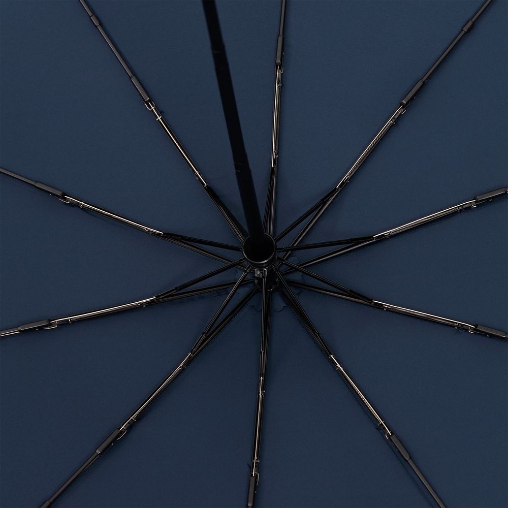 Зонт складной Cloudburst в подарочной упаковке, темно-синий Зонт складной Cloudburst в подарочной упаковке, темно-синий