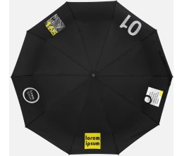 Зонт складной Cloudburst в подарочной упаковке, темно-синий