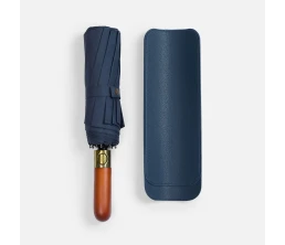 Зонт складной Cloudburst в подарочной упаковке, темно-синий Зонт складной Cloudburst в подарочной упаковке, темно-синий