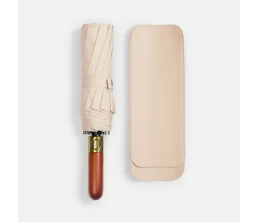 Зонт складной Cloudburst в подарочной упаковке, бежевый Зонт складной Cloudburst в подарочной упаковке, бежевый