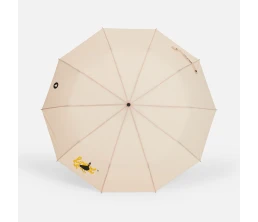 Зонт складной Cloudburst в подарочной упаковке, бежевый