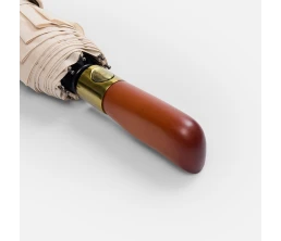 Зонт складной Cloudburst в подарочной упаковке, бежевый Зонт складной Cloudburst в подарочной упаковке, бежевый