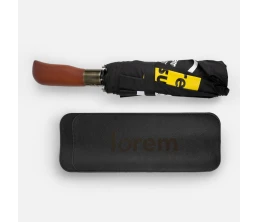 Зонт складной Cloudburst в подарочной упаковке, бежевый