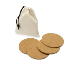 Подарочный набор из пробки с блокнотом, ручкой и термокружкой