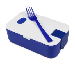 Подарочный набор с бутылкой для воды. блокнотом, ручкой и ланчбоксом,синий