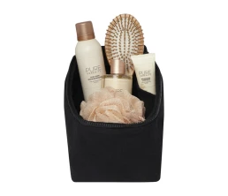 Органайзер для туалетных принадлежностей из переработанного материала Pack 500 г/м² Aware™ - сплошной черный