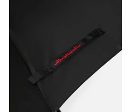 Зонт-трость Hidecolor с цветными спицами, черный с красным