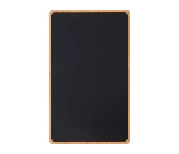 Внешний аккумулятор с подсветкой лого «Reedia S2», 5000 mAh, бамбук, черный