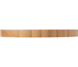 Беспроводное зарядное устройство с подсветкой лого «Reedia S3», 15 Вт, бамбук, черный