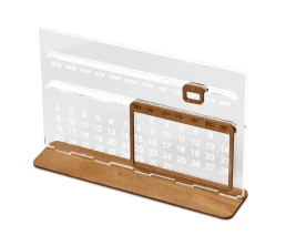Вечный календарь Evermore 210х127 мм: фанера 3 мм, орг стекло 4 мм, упаковка в плотный крафт конверт
