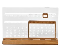 Вечный календарь Evermore 210х127 мм: фанера 3 мм, орг стекло 4 мм, упаковка в плотный крафт конверт