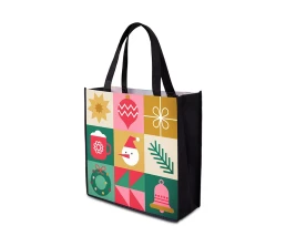 Сумка для шопинга с донной складкой и ручкой из нетканого PET материала