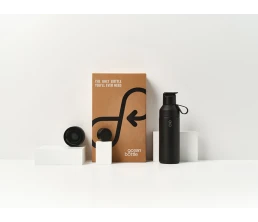 Подарочный набор Ocean Bottle 3-в-1 объемом 500 мл - Obsidian Black