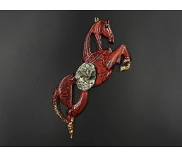 Елочные игрушки (Лошадь).Символы года Гранат