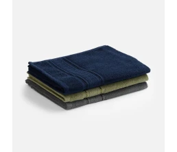 Полотенце махровое Terrychic, среднее, темно-синее