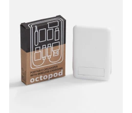 Органайзер с беспроводной зарядкой и набором адаптеров Octopod, белый