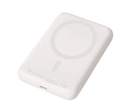 Магнитный внешний беспроводной аккумулятор «Polarix», QC/PD, 10000 мАч, слоновая кость