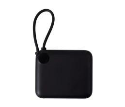 Внешний аккумулятор со встроенным кабелем «Liri», QC/PD, 10000 мАч, черный