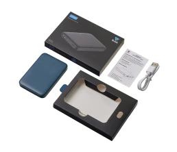 Внешний аккумулятор «Simp», 5000 мАч, темно-синий