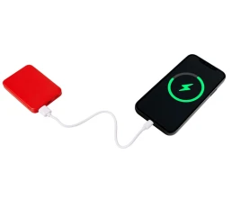 Внешний аккумулятор «Simp», 5000 мАч, красный