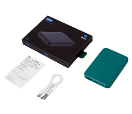 Внешний аккумулятор «Simp», 5000 мАч, зеленый