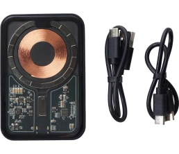 Беспроводной магнитный внешний аккумулятор с QC\PD «MagnifIQ», 10000 мАч, 15 Вт, черный