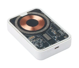 Беспроводной магнитный внешний аккумулятор с QC\PD «MagnifIQ», 10000 мАч, 15 Вт, белый