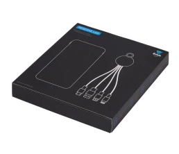 Набор из внешнего акуумулятора и универсального кабеля с подсветкой лого «Reserve LED», 10000mAh, черный