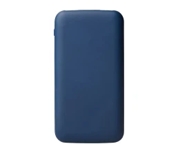 Набор из внешнего акуумулятора и универсального кабеля с подсветкой лого «Reserve LED», 10000mAh, темно-синий