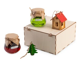 Подарочный набор «Decoration Deluxe» 2.0 с двумя видами варенья, натуральный