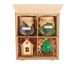 Подарочный набор «Decoration Deluxe» 2.0 с двумя видами варенья, натуральный