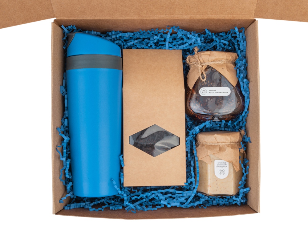 Подарочный набор Tea Cup Superior Honey 2.0, синий Подарочный набор Tea Cup Superior Honey 2.0, синий