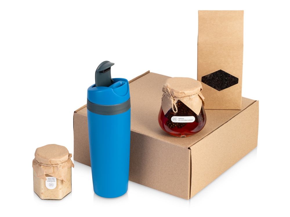 Подарочный набор Tea Cup Superior Honey 2.0, синий Подарочный набор Tea Cup Superior Honey 2.0, синий