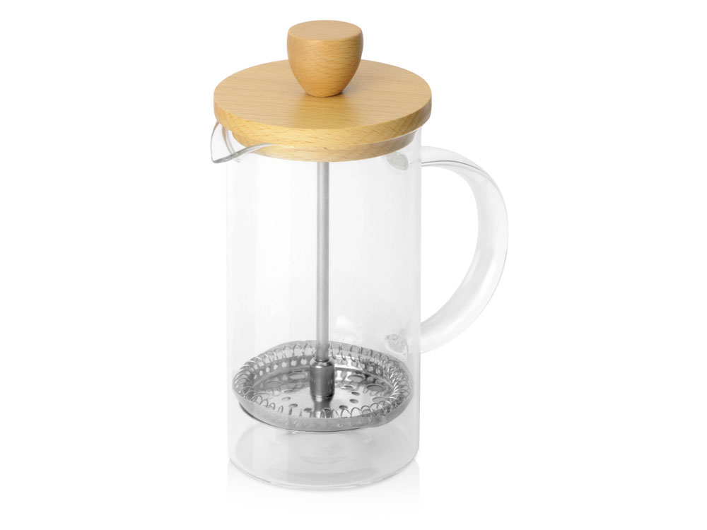 Подарочный набор для кухни с френчпрессом, стаканом и чаем Подарочный набор для кухни с френчпрессом, стаканом и чаем