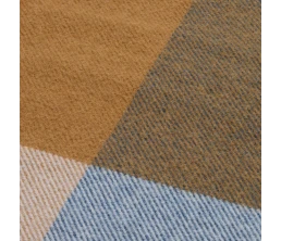 Плед Fleco, синий с коричневым