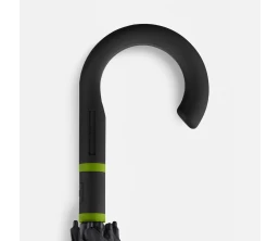 Зонт-трость с цветными спицами Color Style, зеленое яблоко, с черной ручкой