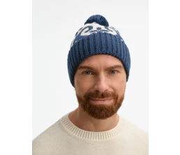 Шапка Wintertude, синяя с белым