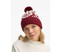 Шапка Wintertude, красная с белым