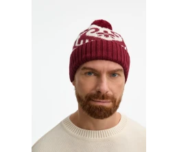 Шапка Wintertude, красная с белым