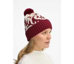 Шапка Wintertude, красная с белым